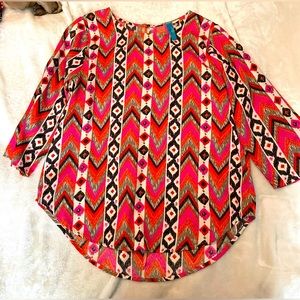 Francesca’s Aztec Dress Top